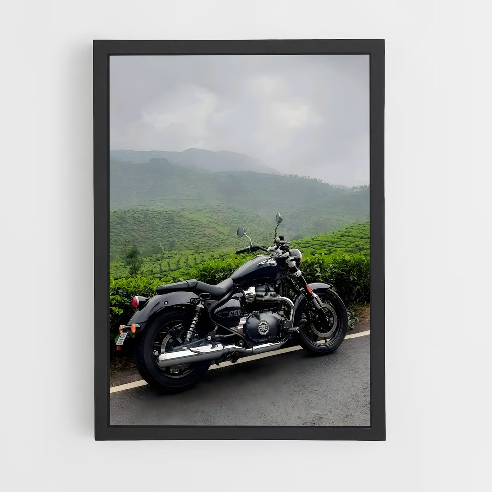 Poster Route du Voyage – affiche Royal Enfield (vue 2)